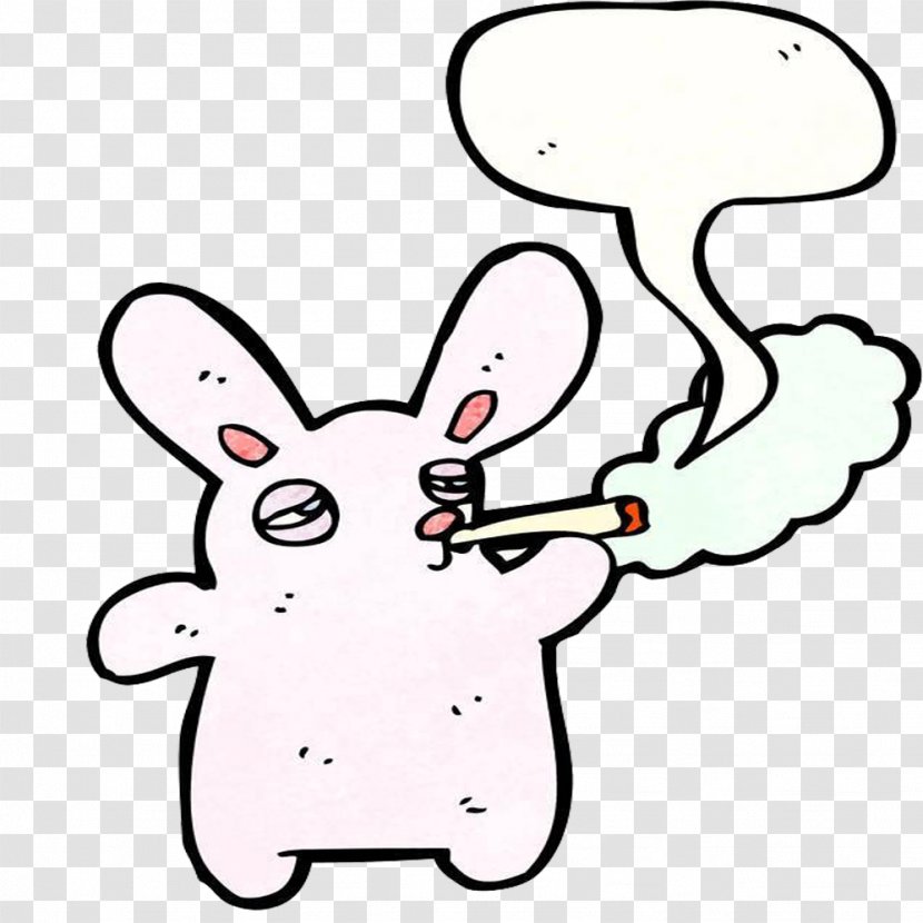 The Rabbit Is Smoking - Frame - Tree Transparent PNG