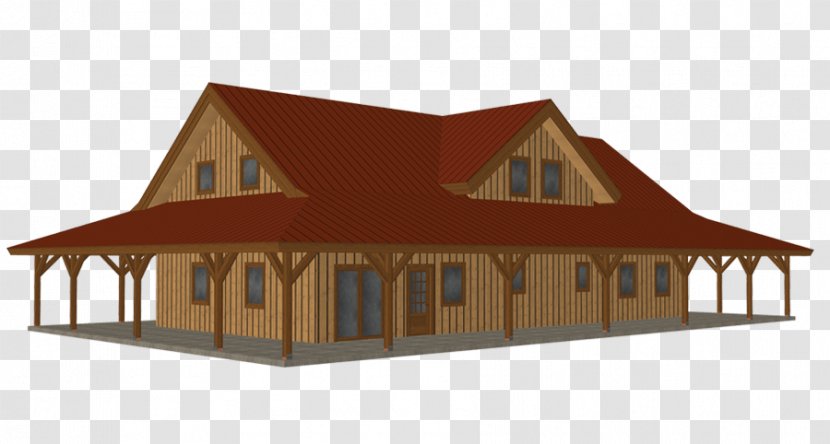 Kit House Barn Pole Building Framing - Prefabrication - 3d Model Home Transparent PNG
