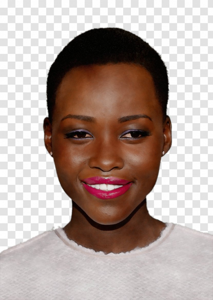 Face Cartoon - Lupita Nyongo - Lace Wig Jaw Transparent PNG