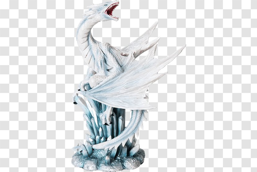 Figurine The Ice Dragon Statue Crystal Transparent PNG
