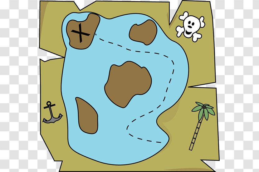 Treasure Map Piracy Buried Clip Art - Heart - Pictures Transparent PNG