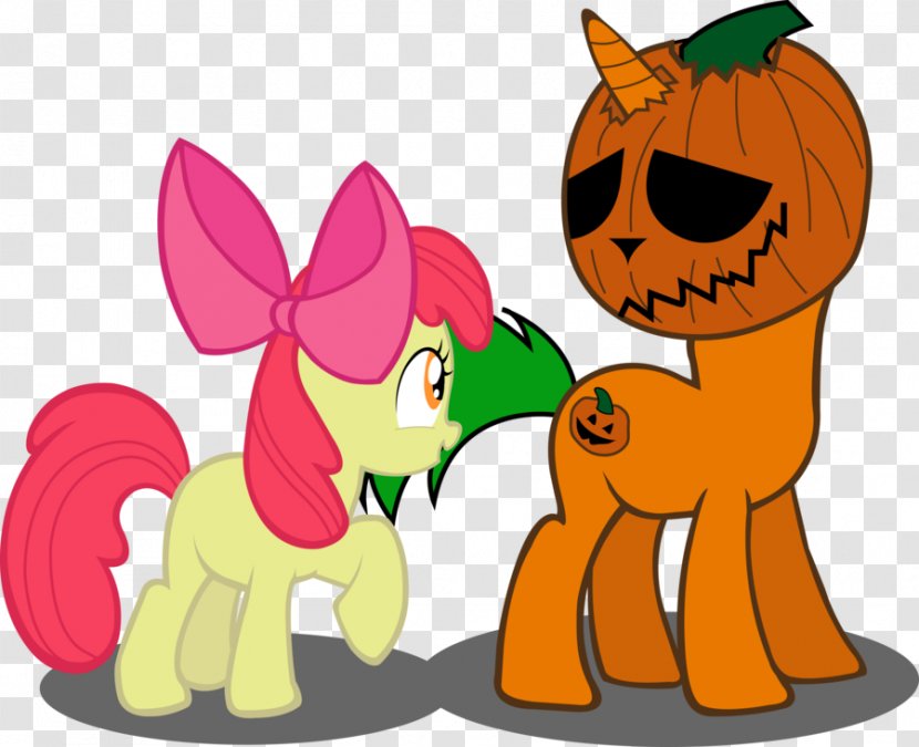 My Little Pony Horse Apple Bloom Pumpkinhead - Tail - Pumpkin Head Transparent PNG