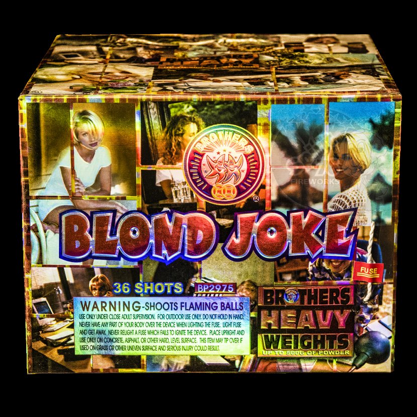 Blonde Joke Fireworks Cake Pyrotechnics - Cartoon Transparent PNG