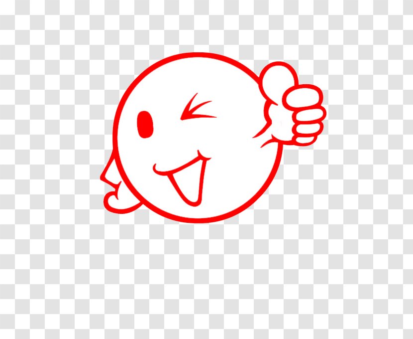 Smiley Red Clip Art - Smile - FIG Thumbs Up Transparent PNG