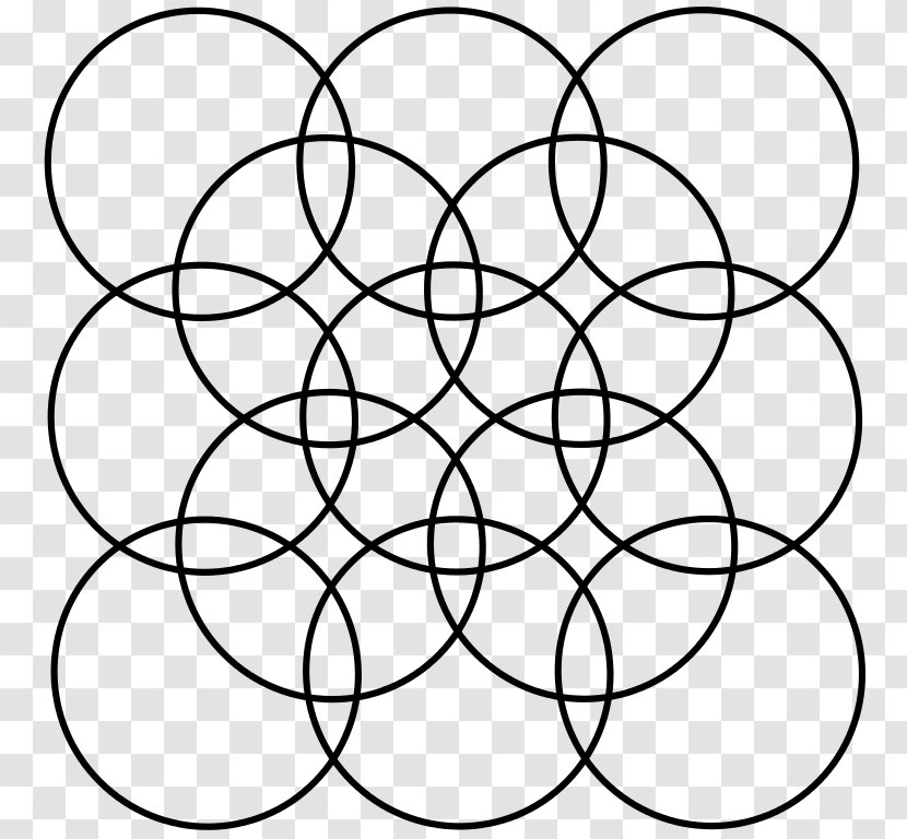 Circle White Point Angle Symmetry - Black Transparent PNG