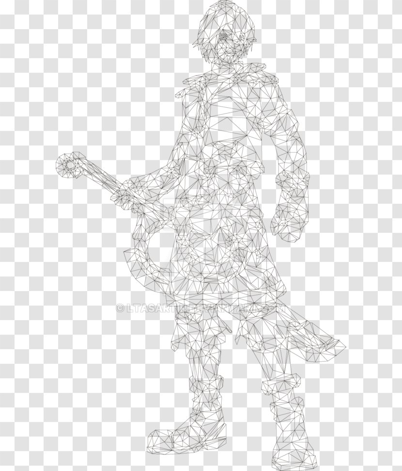 Figure Drawing Line Art Sketch - Costume - Shulk Xenoblade Transparent PNG
