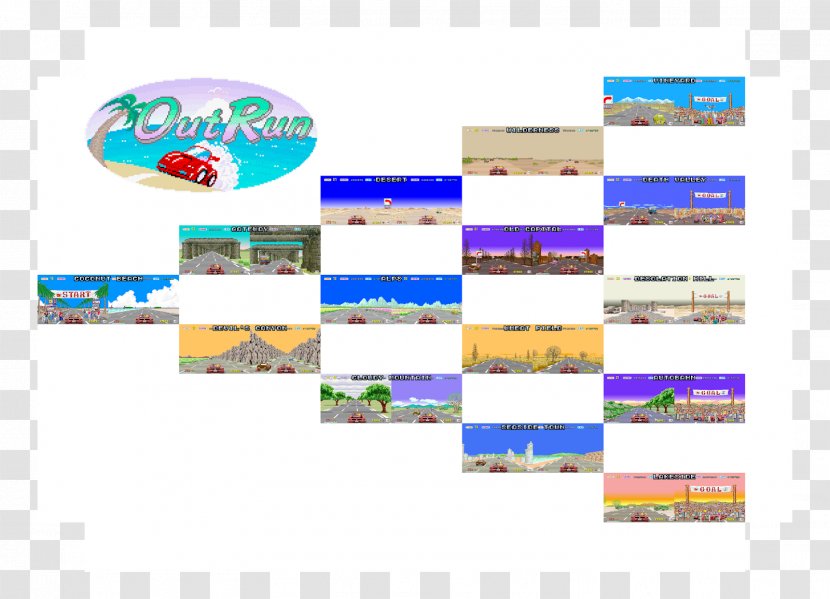 Out Run OutRun 2006: Coast 2 Sega Video Game - September - Arcade Retro Transparent PNG