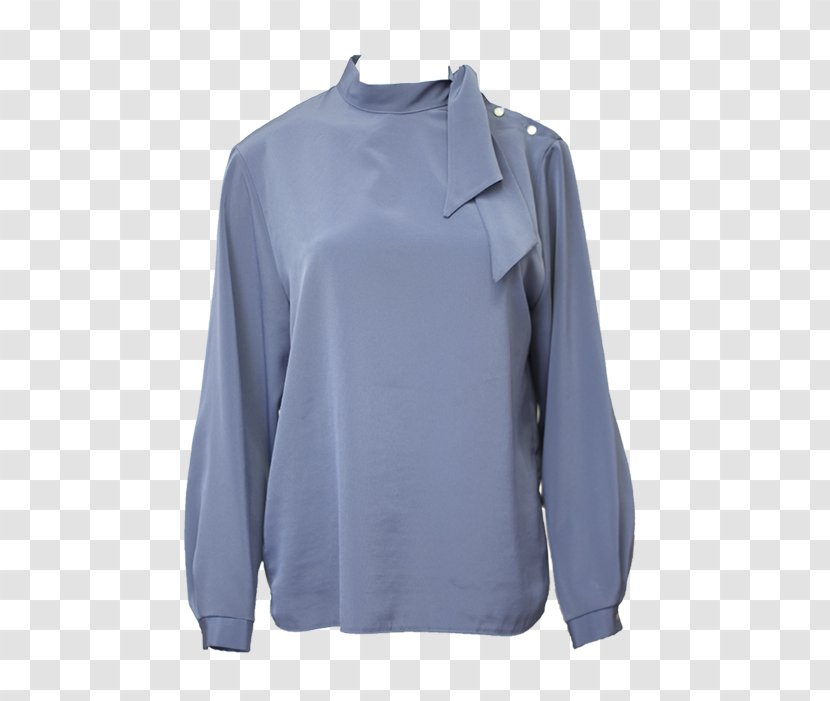 Blue Blouse Samsøe & Shirt Sweater - Neck Transparent PNG
