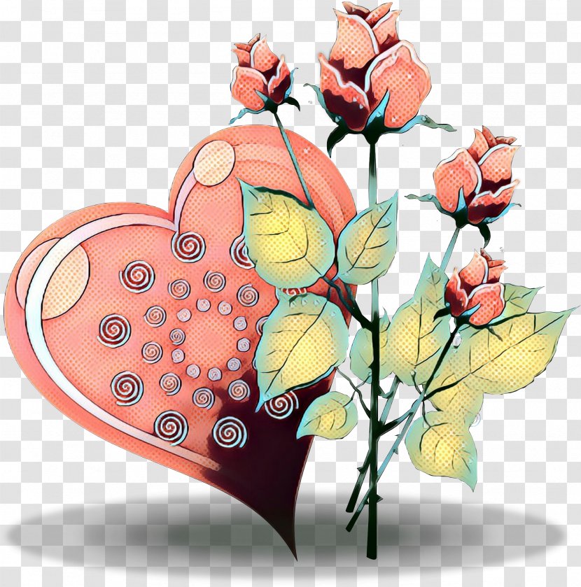 Clip Art Flower Heart Leaf Plant - Branch Transparent PNG