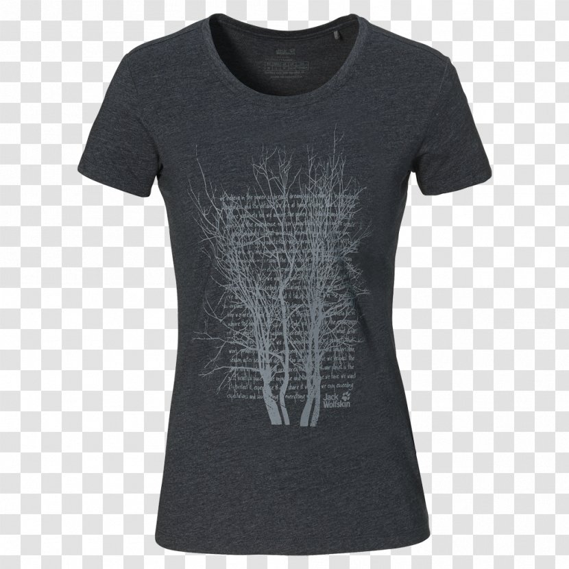 T-shirt Sleeve Active Shirt Jack Wolfskin Text Transparent PNG