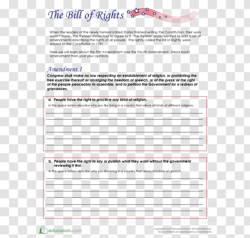 Bill Of Rights 1689 United States Education - School Transparent PNG