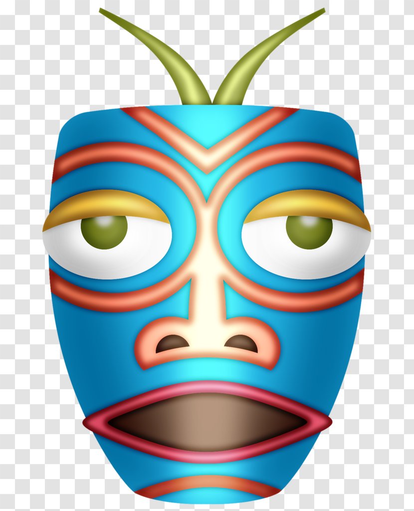 Hawaiian Luau Aloha Tiki - Mask - Hawaiana Transparent PNG