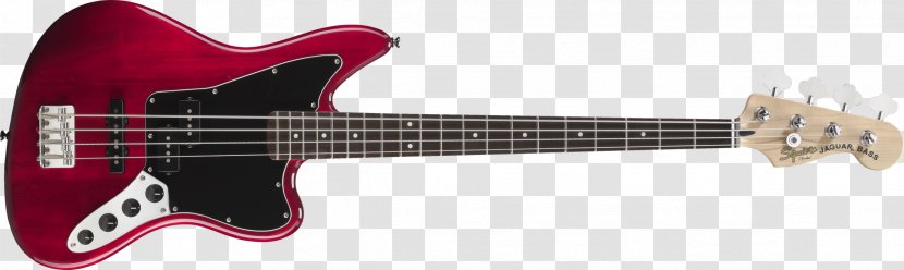 Fender Jaguar Bass V Precision Squier - Silhouette - Guitar Transparent PNG