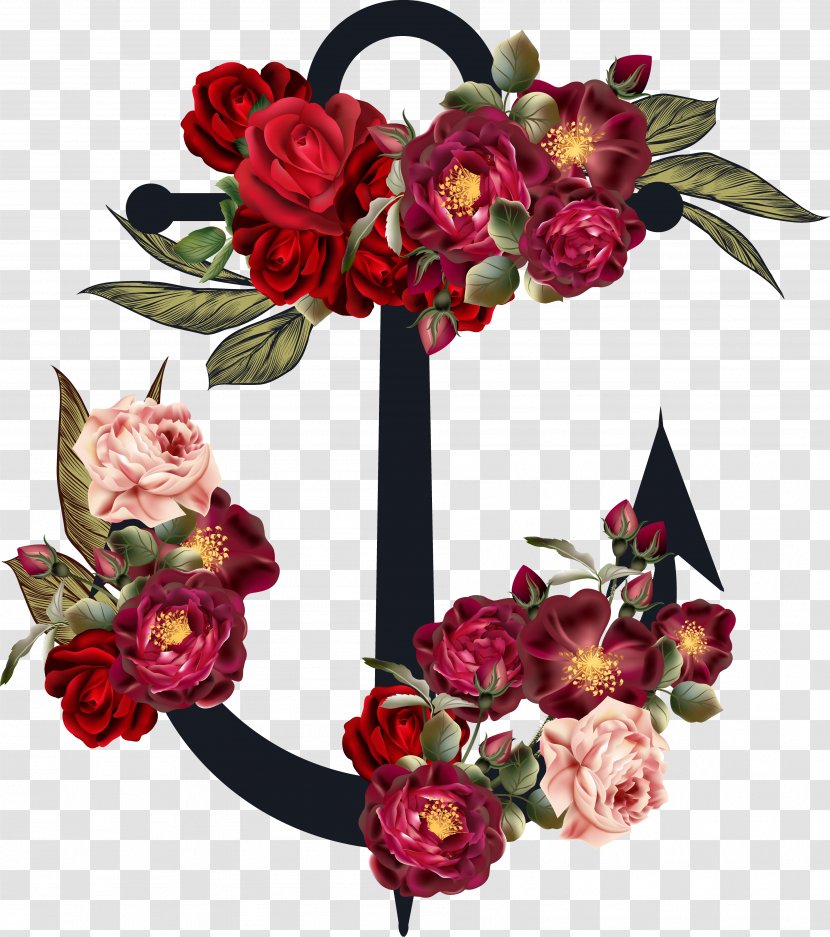 Flower Anchor - Rose - Red Melody Transparent PNG