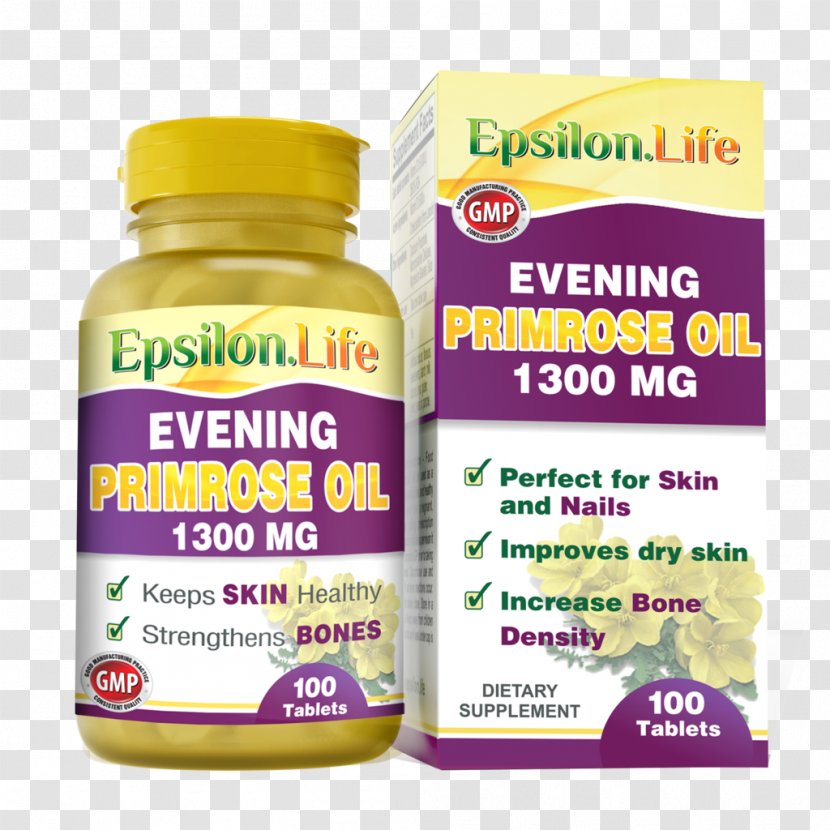 Dietary Supplement Common Evening-primrose Capsule Softgel Oil - Epsilon Transparent PNG