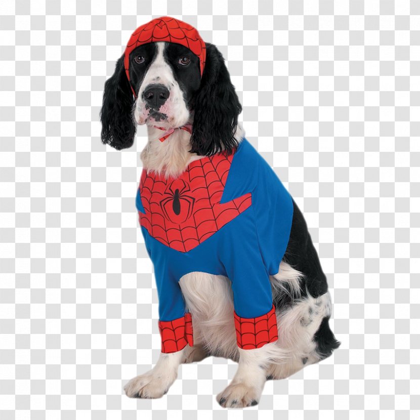 Spider-Man Dog Iron Man Costume Pet - Spiderman Costumes Puppy Transparent PNG