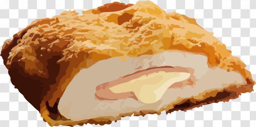 Cordon Bleu Danish Pastry Swiss Cuisine Ham Clip Art - Fried Food Transparent PNG