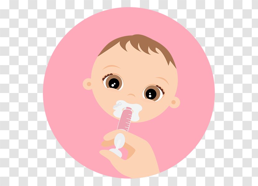 Nose Child Eye Cheek Lip - Watercolor - Sucks Pacifier Transparent PNG