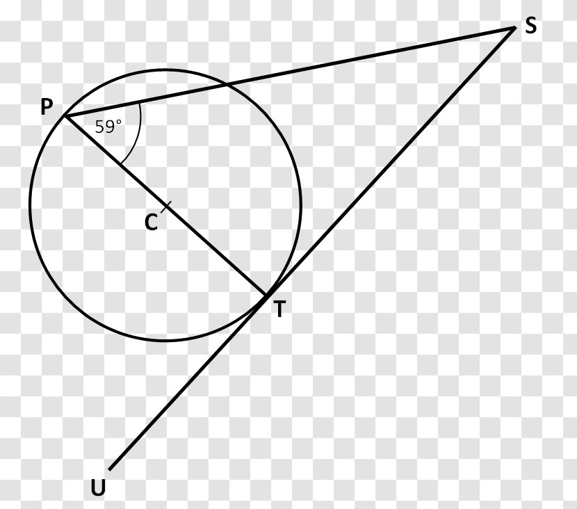 Triangle Tangent Lines To Circles Point - Wing Transparent PNG