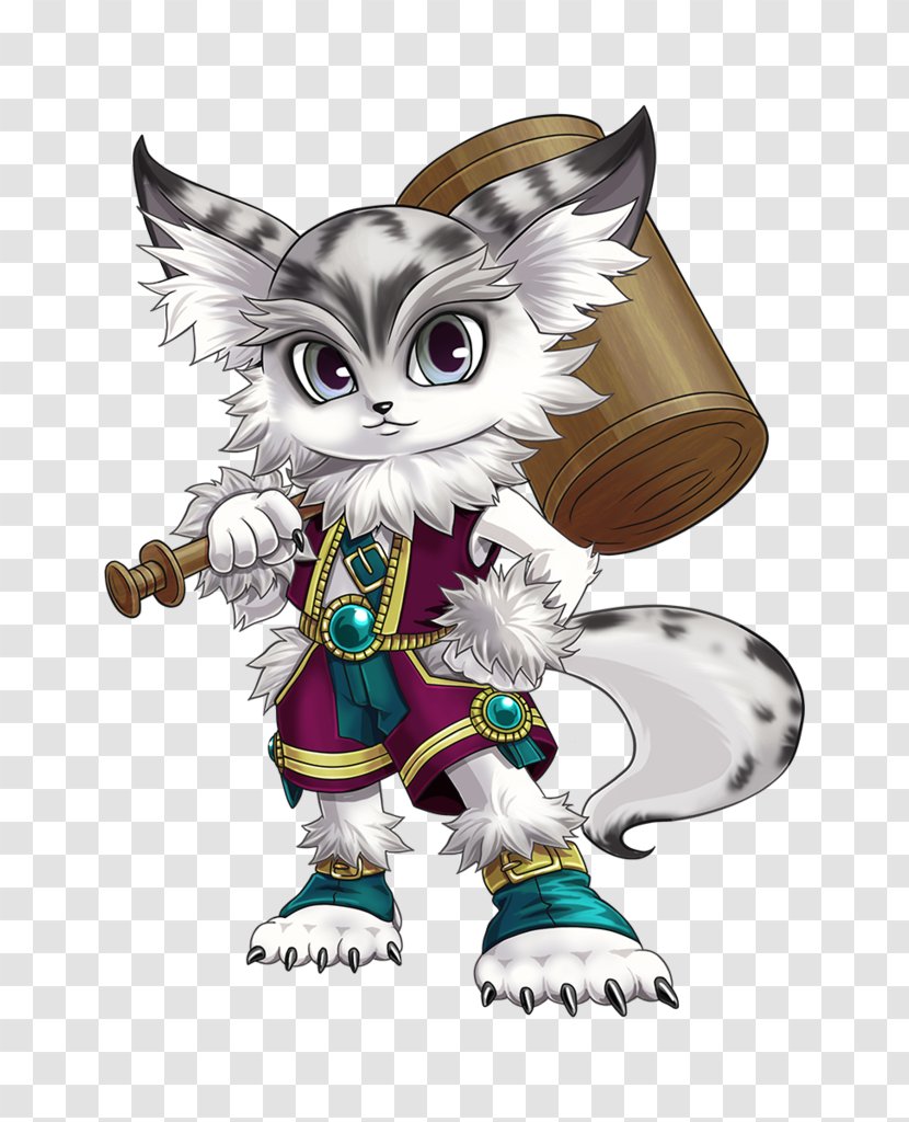 Whiskers White Cat Project Honda Odyssey Quiz RPG: The World Of Mystic Wiz - Mythical Creature Transparent PNG