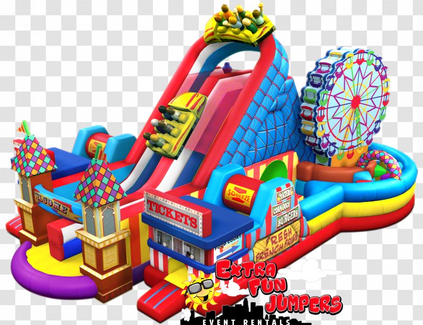 Extra Fun Jumpers & Event Rentals Inflatable Party Renting Sweater - Game - Carnival Theme Transparent PNG