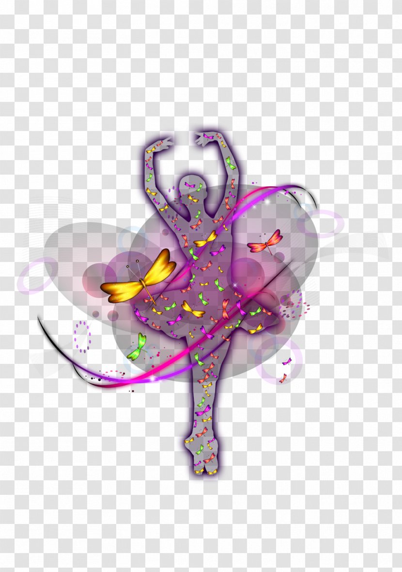 Butterfly Dance - Heart - Ballet Dancer Transparent PNG