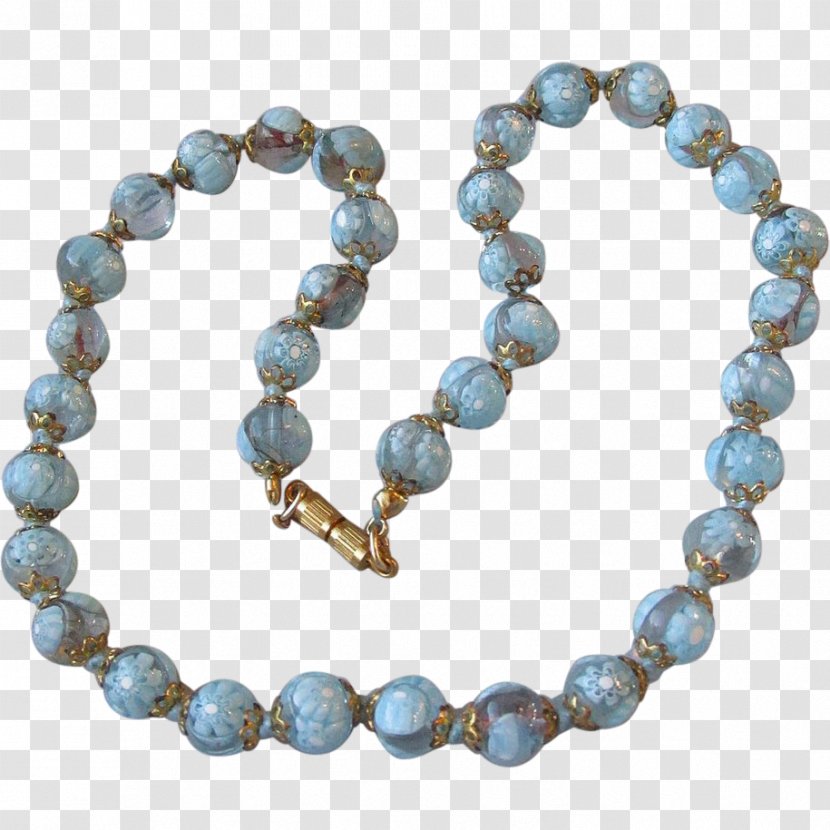 Bead Necklace Millefiori Turquoise Jewellery - Jewelry Making Transparent PNG