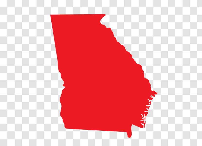 Georgia Vector Map - United States - Silhouette Transparent PNG