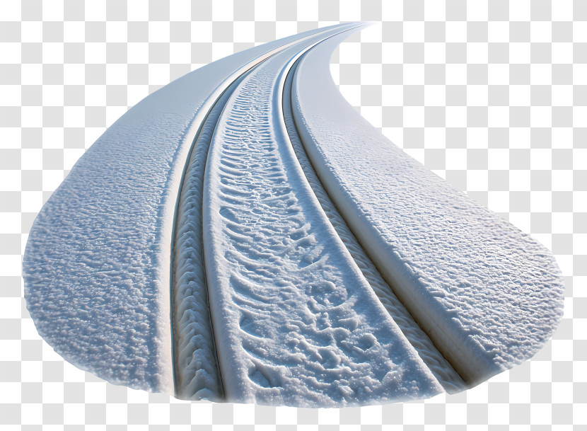 Sleigh Tracks - Snow Tire Tracks Transparent PNG