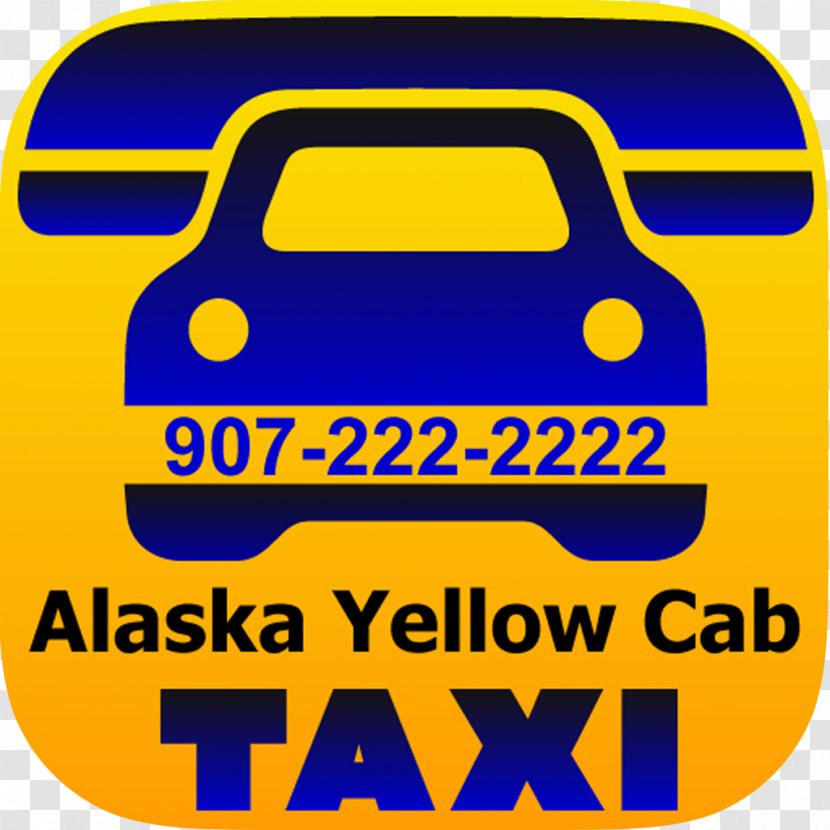 Checker Taxi Yellow Cab Alaska Dispatch - Signage Transparent PNG