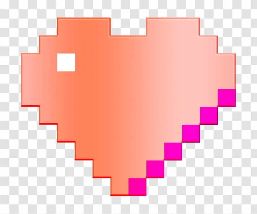 Heart Icon Like Love - Pink - Symbol Material Property Transparent PNG