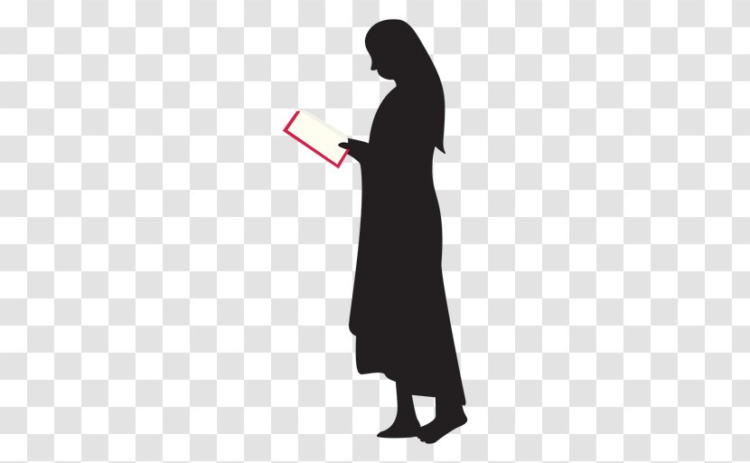 Silhouette Vector Graphics Book Woman - Joint Transparent PNG