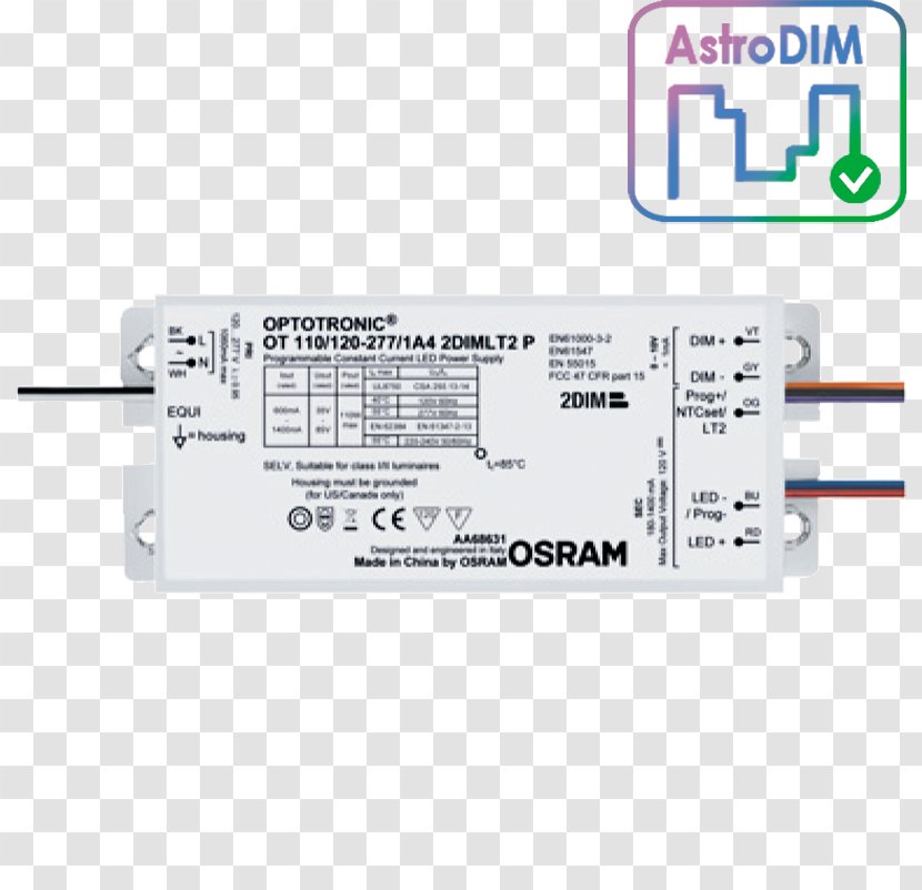 Power Converters Dimmer Light Fixture Constant Current Osram - Supply - Ies Transparent PNG