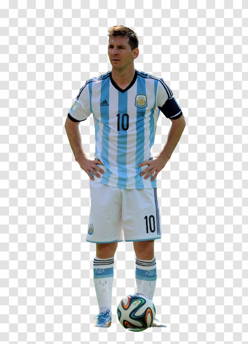Football Player Argentina National Team 2014 FIFA World Cup Final - Outerwear - Lionel Messi Transparent PNG