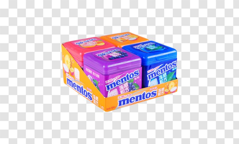 Chewing Gum Mentos Candy Sugar Mint - Xylitol Product In Kind Transparent PNG