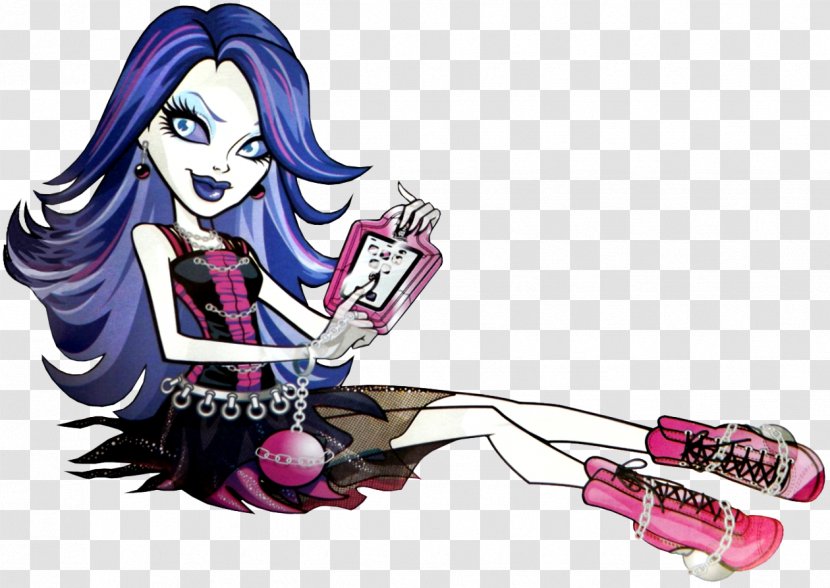 Monster High Spectra Vondergeist Daughter Of A Ghost Doll Enchantimals Barbie - Flower Transparent PNG