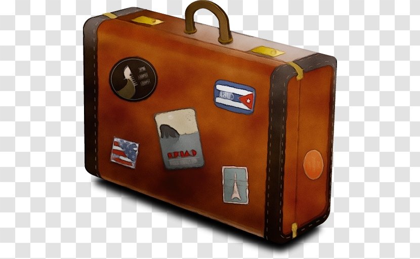 Suitcase Bag Briefcase Hand Luggage Baggage - Wet Ink - Travel And Bags Transparent PNG