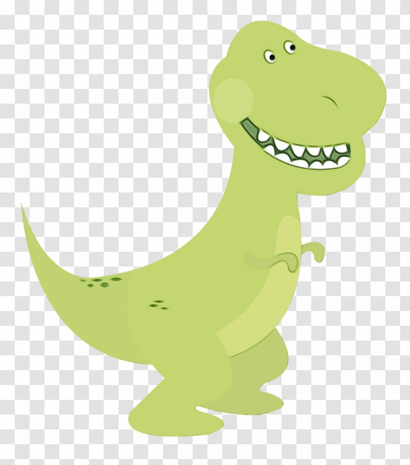 Dinosaur - Green - Smile Animal Figure Transparent PNG