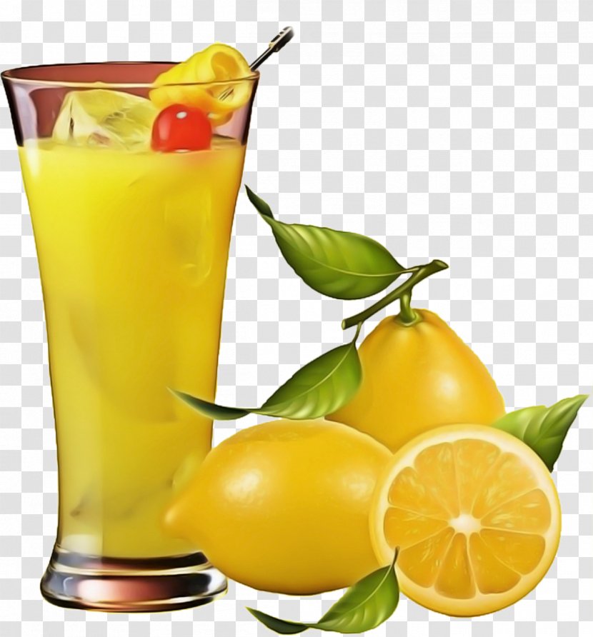 Drink Orange Juice Lemon-lime Non-alcoholic Beverage - Mai Tai Sour Transparent PNG
