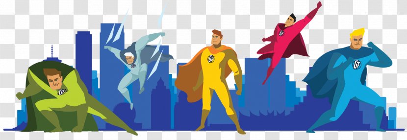 Superhero Teamwork Avengers - Team - Superheroes Transparent PNG