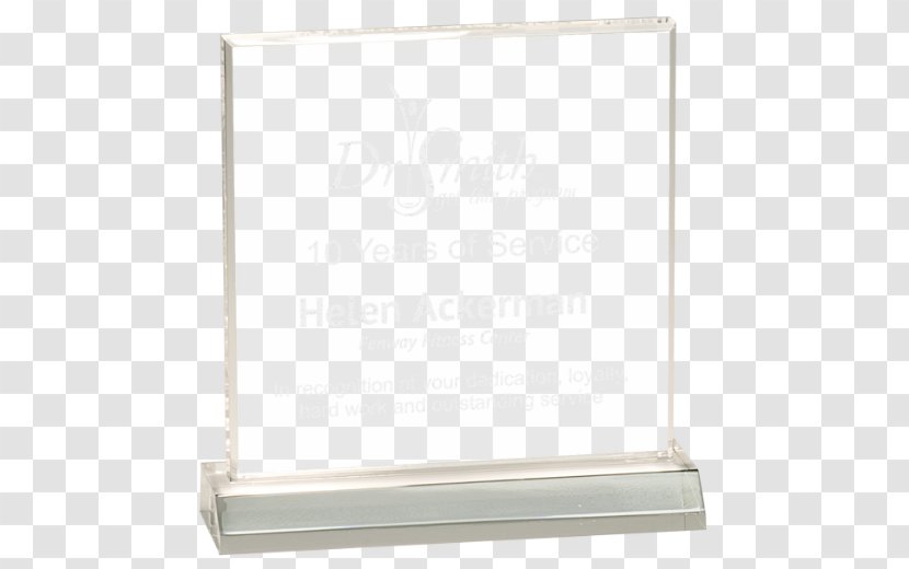Poly Award Glass Trophy Picture Frames - Rectangle - Acrylic Transparent PNG