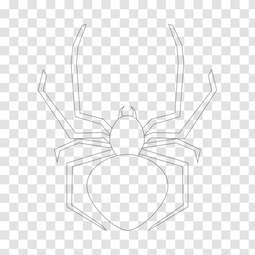 Widow Spiders Coloring Book - Drawing - Cartoon Spider Transparent PNG