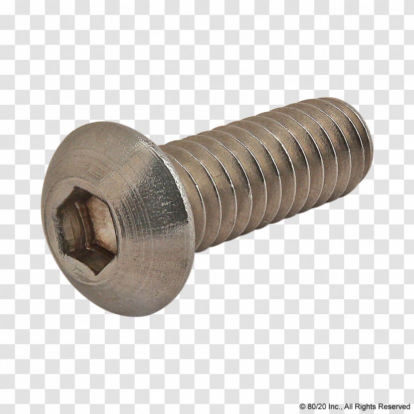 ISO Metric Screw Thread Fastener Cylinder Transparent PNG