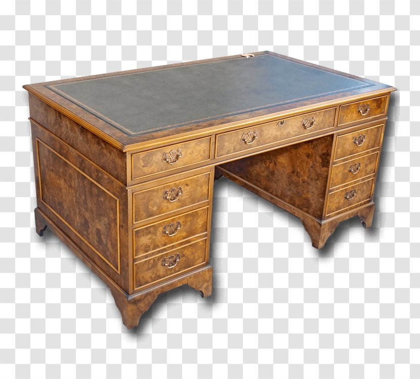 Pedestal Desk Writing Table Furniture - Wood Transparent PNG