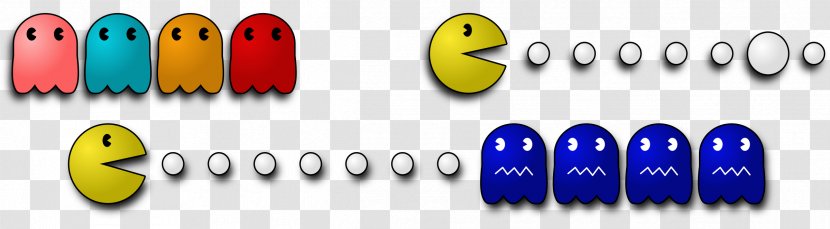 Ms. Pac-Man Ghosts Clip Art - Text - Pac Man Transparent PNG