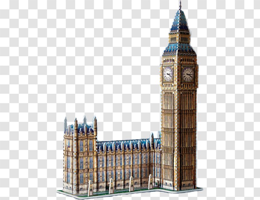 Puzz 3D Big Ben Jigsaw Puzzles Palace Of Westminster Eiffel Tower - Pyramid Puzzle Transparent PNG