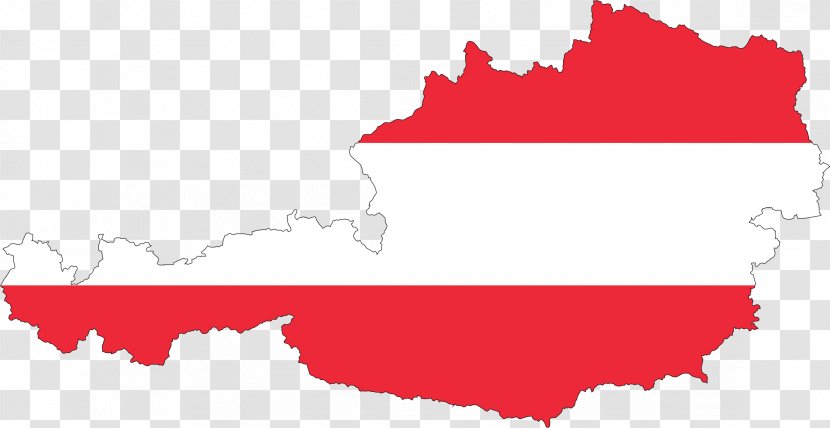 Flag Of Austria Map Clip Art - Border - Outline Cliparts Transparent PNG
