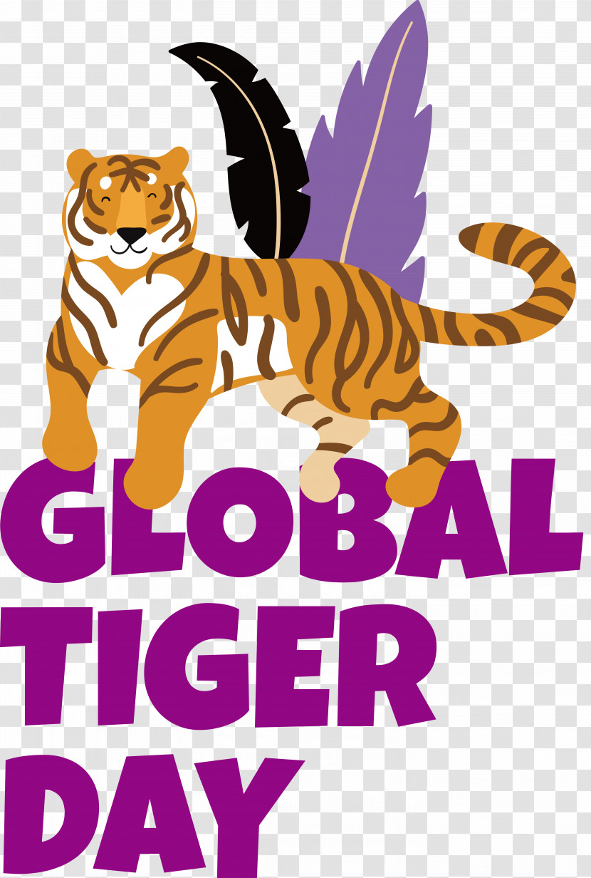 Cat Tiger Cartoon Whiskers Small Transparent PNG