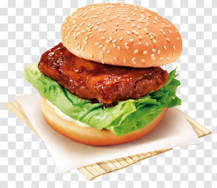 Hamburger Fast Food Delicatessen Fried Chicken - Poultry Delicious Transparent PNG