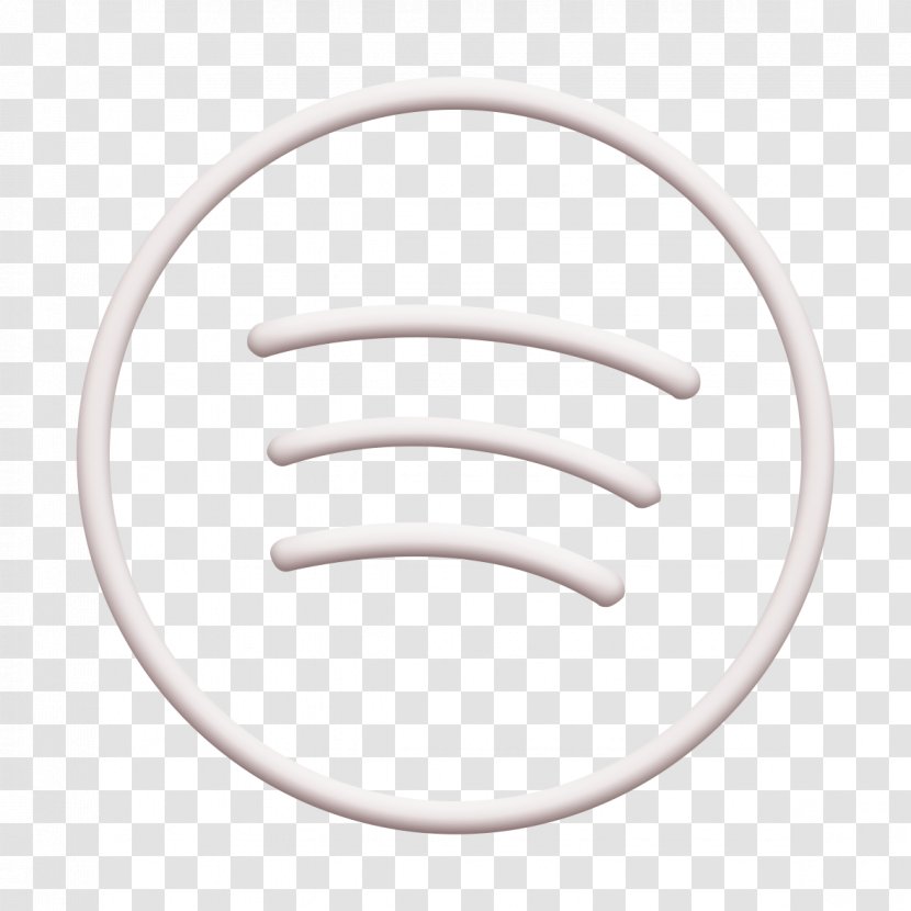 Media Icon Network Social - Spotify - Coil Spring Blackandwhite Transparent PNG